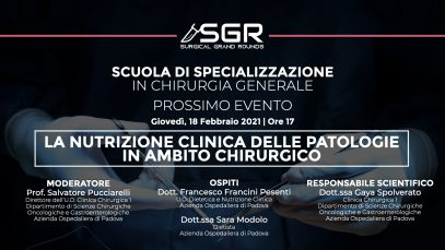 Locandina evento – LA NUTRIZIONE CLINICA DELLE PATOLOGIE.001